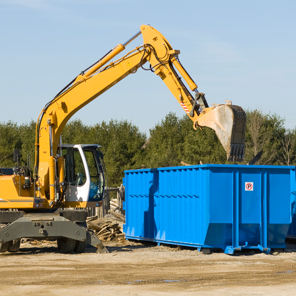 what size residential dumpster rentals are available in Belmont NH